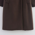 Women's Woolen Wide Version Long-cut Coat