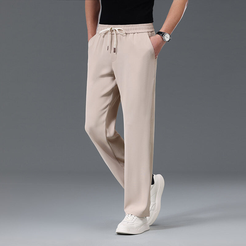 Cool Light Wide-leg Elastic Pants Made Of Trousers