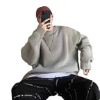 Loose Casual Retro Trendy Underwear Crew Neck Sweater