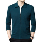 Fully Open Long-sleeve Zipper Thickening Cardigan New Youth Coat