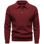 Men's British Fashion Polo Collar Sweater