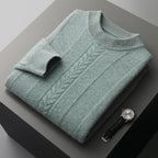 Half Collar Cashmere Sweater Men's Long Sleeve