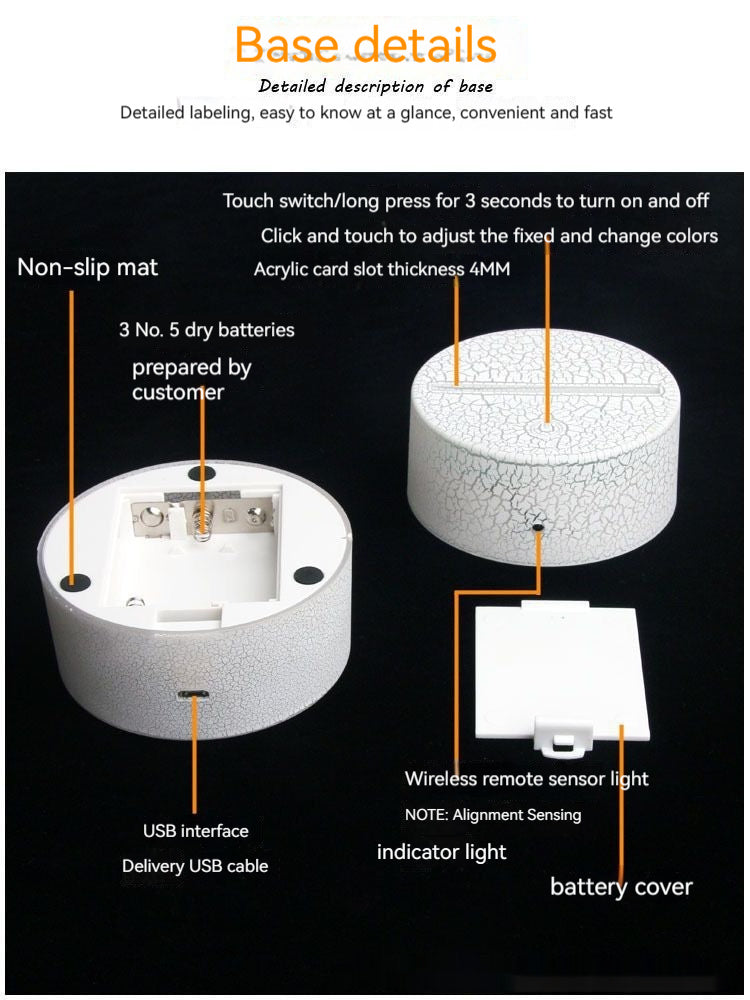 Heart-shaped Table Lamp Gift Lamp For Parents, Sisters And Friends