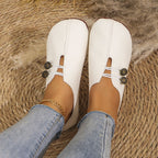 New Soft Leather Casual Autumn Low-cut Simple Plus Size Women's Shoes