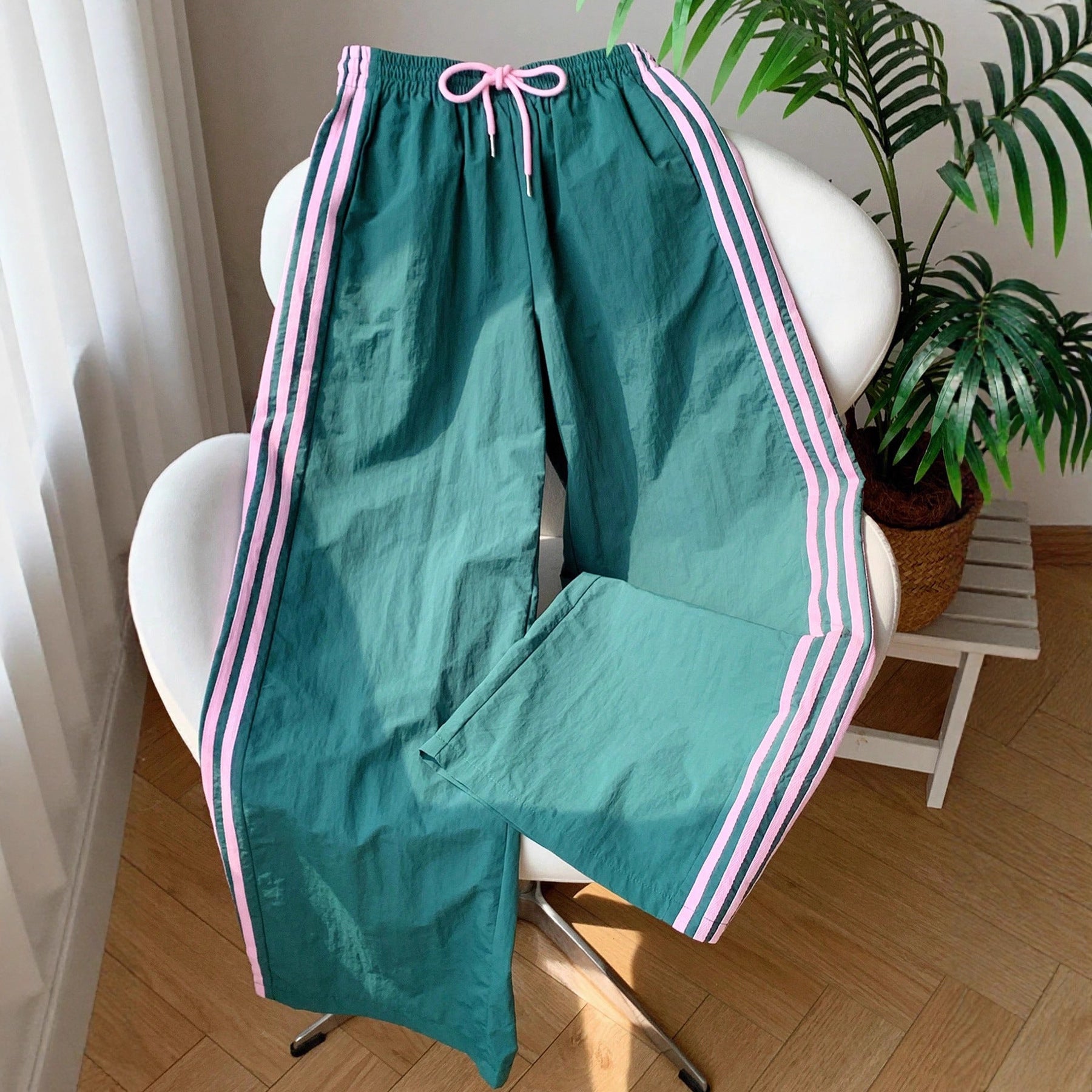 Side Pattern Elastic Waist Cross-border Casual Trousers