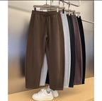 Heavy Industry Pleated Stand Cut Banana Pants Loose Wide Leg Solid Color