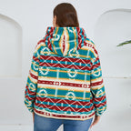 Loose Casual Long Sleeves Plush Large Pocket Top