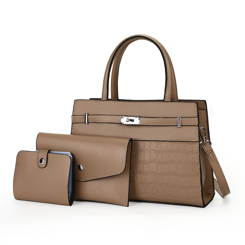 New Stone Pattern Lady Bags Simple Elegant Women's Portable