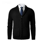 Business Casual Knitted Wool Cardigan For Men