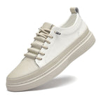 Men's Plus Size Leather Sneakers No-tie Casual