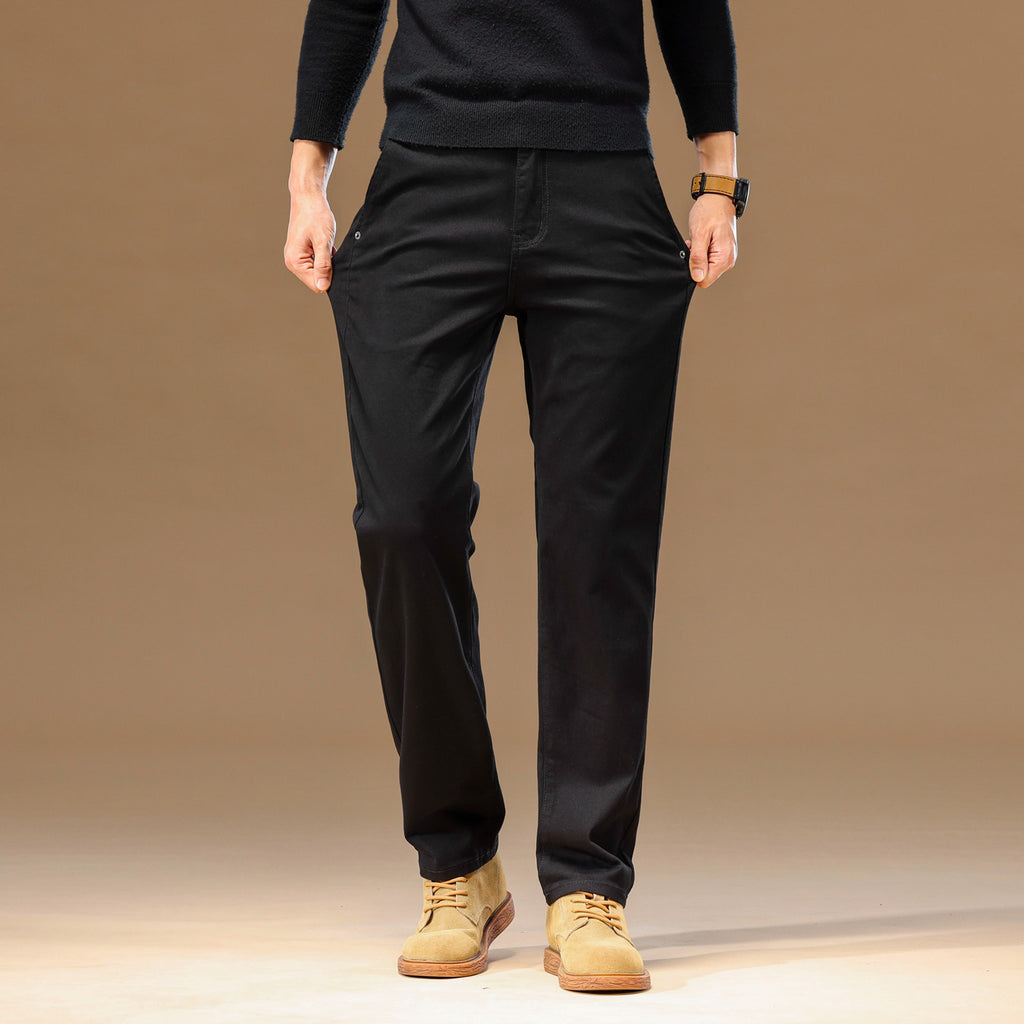 Men Fashion Brands Fashionable All-match Loose Straight Casual Trousers