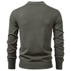 Men's Business Casual Sweater Long Sleeve Half Zipper Sweater