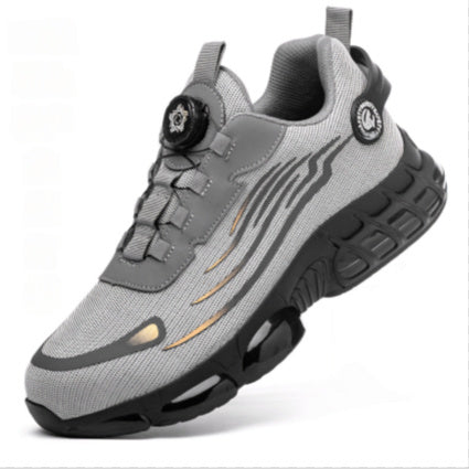 Men's Wear-resistant Workwear Breathable Fly Woven Shoes