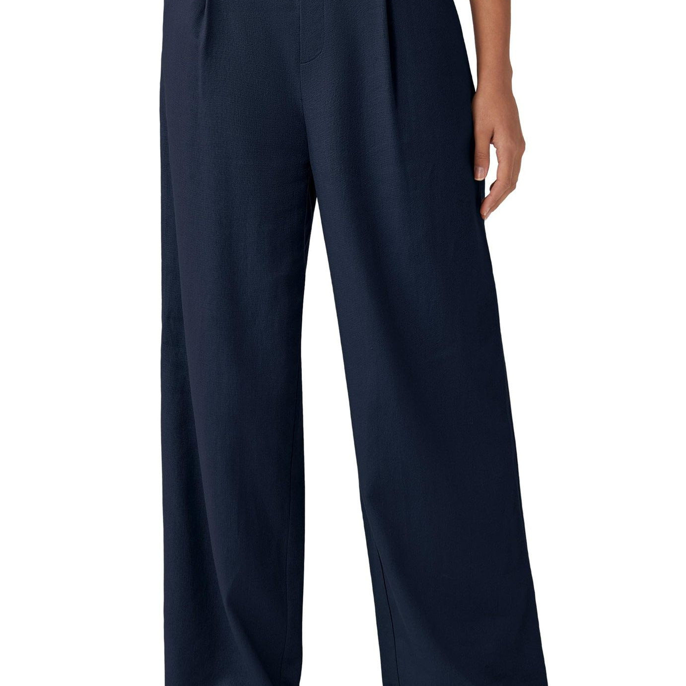 Loose Casual And Comfortable Pocket Straight-leg Pants