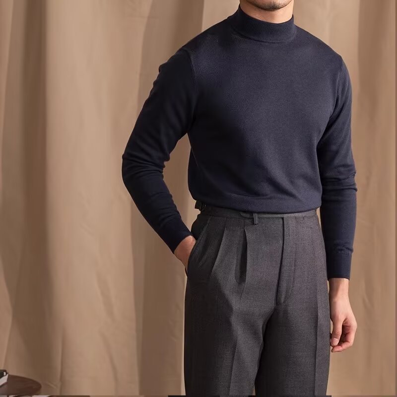 Sweater Commuter Daily Turtleneck Slim Fit All-matching Warm Bottoming Sweater