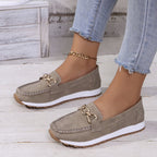 Fashion Round Toe Slip-on Platform Fashion Casual Women's Shoes