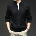 Fashion Autumn New Zipper Collar Sweater Men