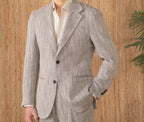 Thin Cotton And Linen Gentry With Half Lining Italian Casual Suit