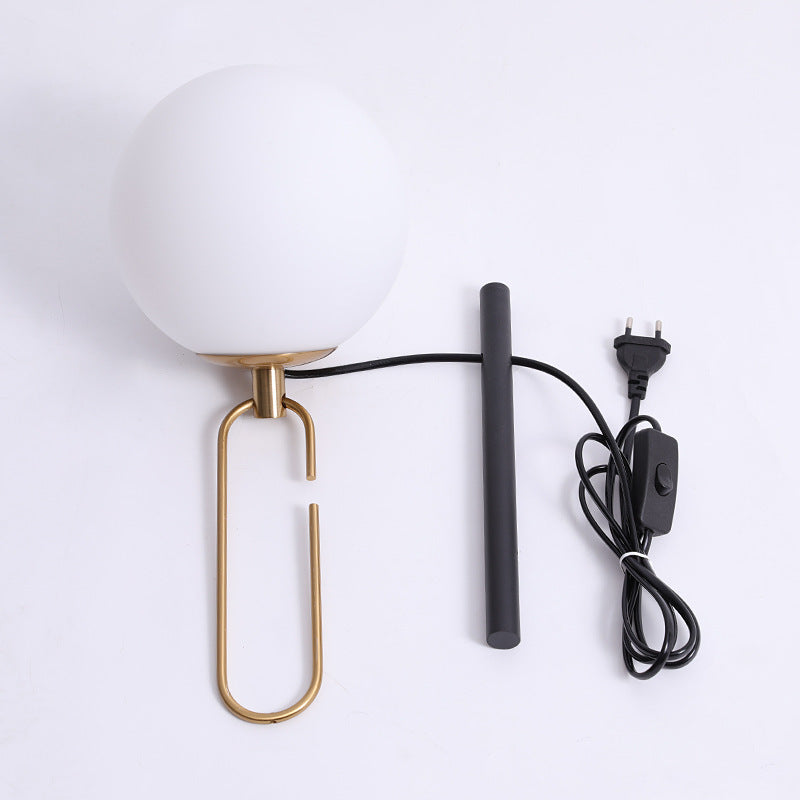 Nordic Creative Glass Wall Lamp With Personalized Modern Simplicity