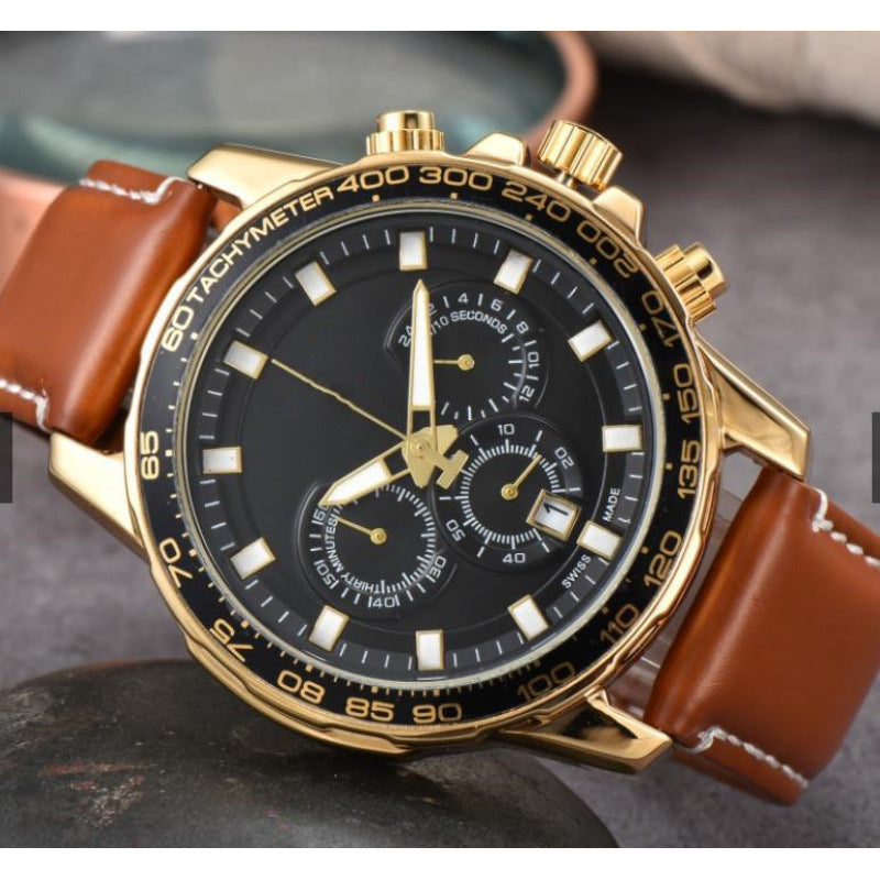 Men's Day Six-pin Full-function Quartz Watch