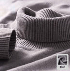 Knitted Sweater Men Soft Skin-friendly Casual Warm High-neck Sweater