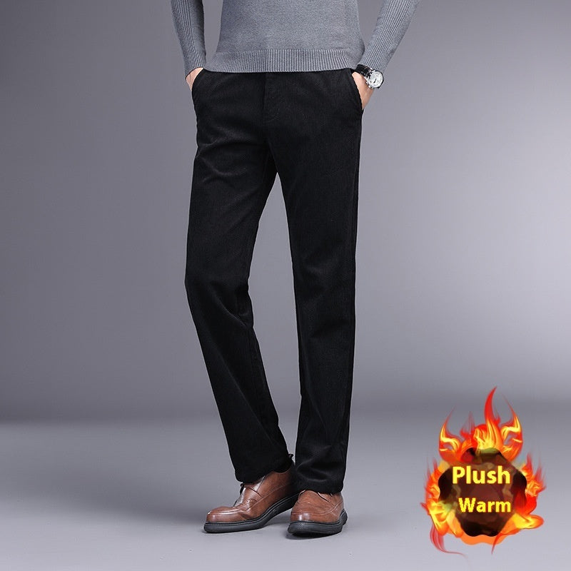 British Retro Middle-aged And Elderly Striped Pants