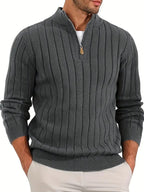 Retro Versatile Long Sleeve Sweater Men