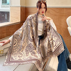 Female Versatile Fashion Thickened Warm Cashmere Scarf
