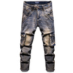 Hip Hop Men's Nostalgic Retro Multi-pocket Pants