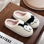 Cotton Slippers Women's Home Winter Animal Embroidery Warm