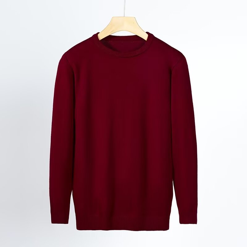 Crew Neck Casual Youth Warm Anti-Pilling Pullover Sweater