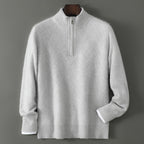 Half Turtleneck Zipper Design Pure Wool Knit Bottoming Shirt