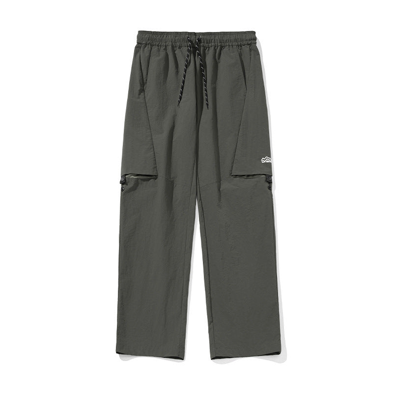 Men's Loose-leaf Split Adjustable Breathable Casual Pants