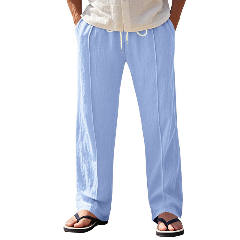 Tether Wide Leg Straight Men's Casual Pants