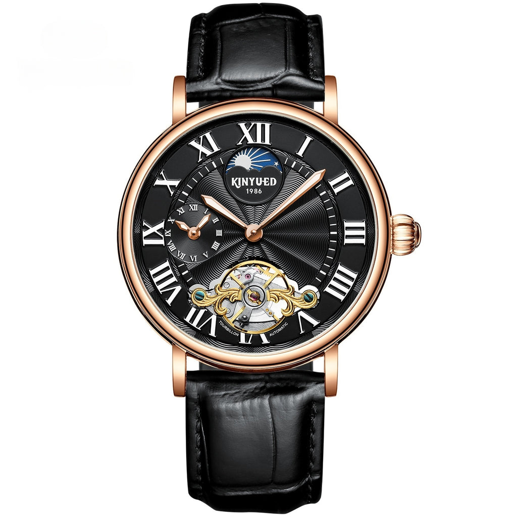Tourbillon Automatic Mechanical Watch Luminous Hollow Men's