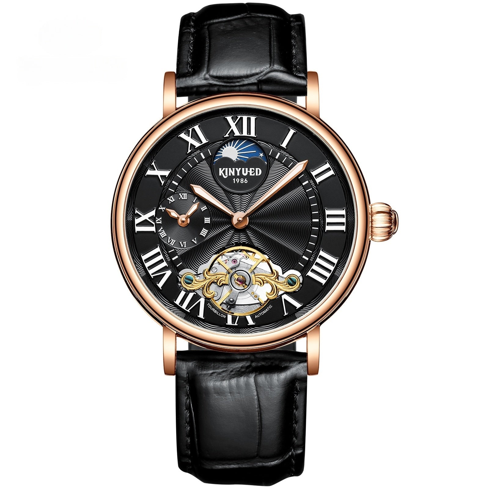 Tourbillon Automatic Mechanical Watch Luminous Hollow Men's