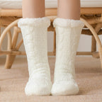 Ladies Winter Warm Floor Sleeping Socks Plus Velvet
