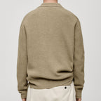 Men's Casual Sweater Solid Color Sweater Coat
