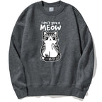 Cartoon Kitten Pattern Sweater European Size