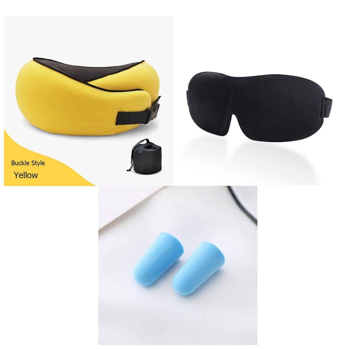 Travel Neck Pillow Non-Deformed Airplane Pillow Travel Neck Cushion Durable U-Shaped Travel Memory Cotton Nap Neck Pillow