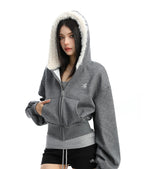 Lamb Wool Hooded High-grade Sweater