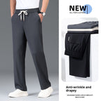 Cool Light Wide-leg Elastic Pants Made Of Trousers