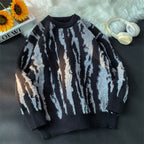 High Street Zebra Pattern Brocade Sweater