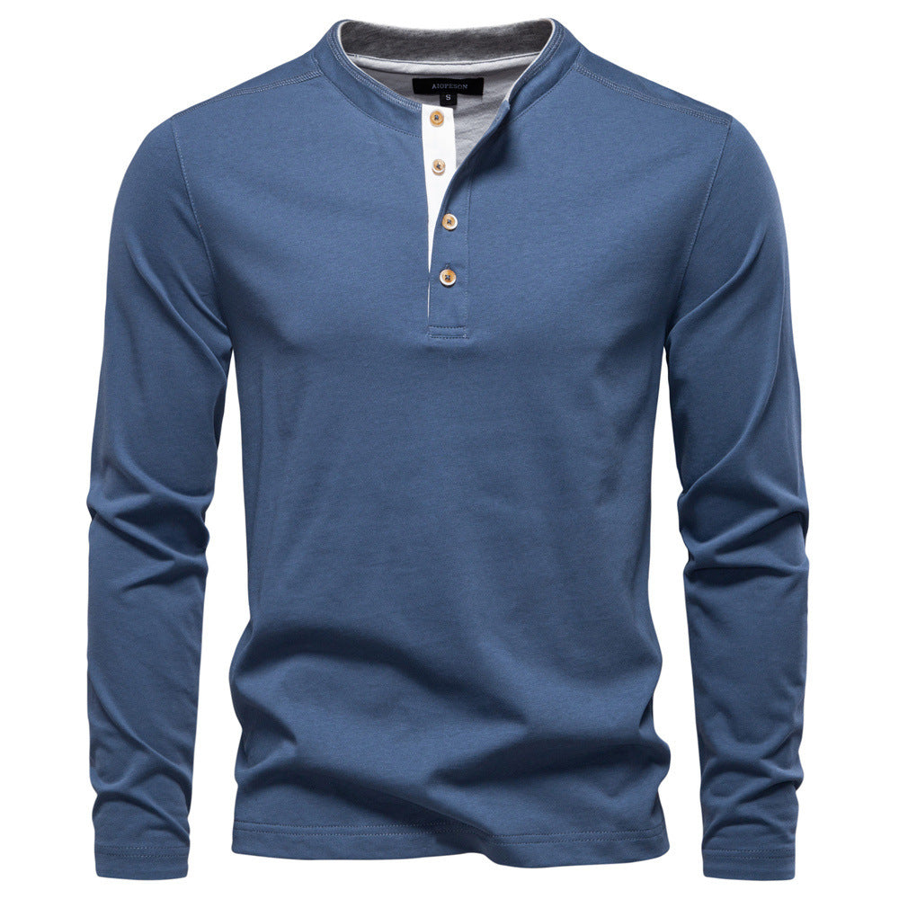 Men's Long Sleeve T-shirt Business Casual Bottoming Shirt