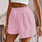 Solid Color Casual Shorts Summer Loose All-matching Pants