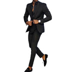 Two-piece Digital Printing Suit With Two Buttons Suit