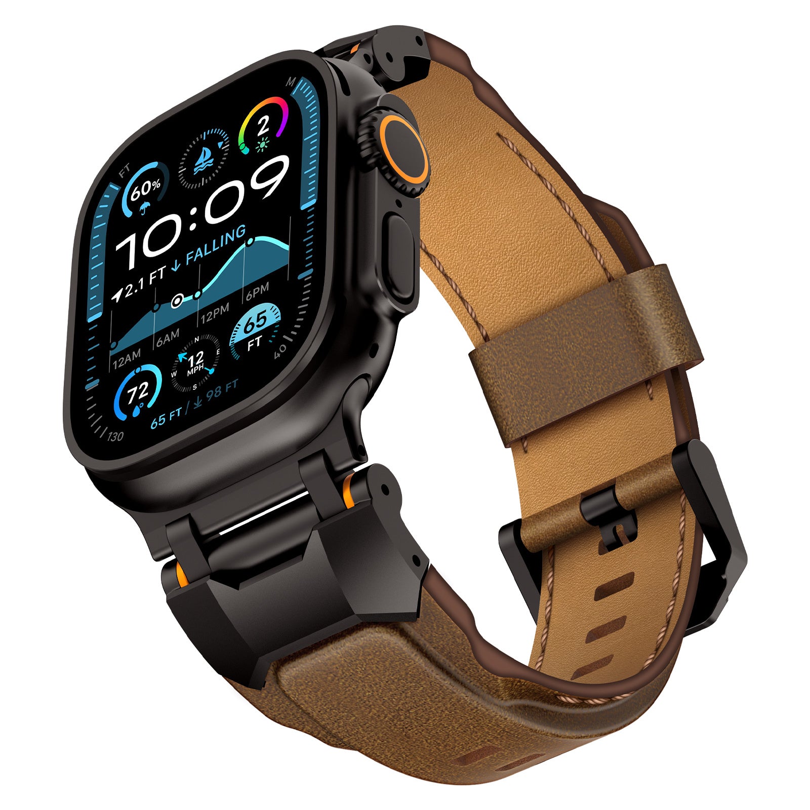 Vintage Men's Niche High-end Feel High-end Top Layer Cowhide Handmade Strap