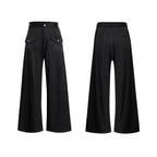 Pearl Edging Short Sleeve Denim Suit