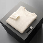 Men's Double-strand Thickened Jacquard Knitted Sweater Casual Business Warm