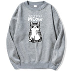 Cartoon Kitten Pattern Sweater European Size